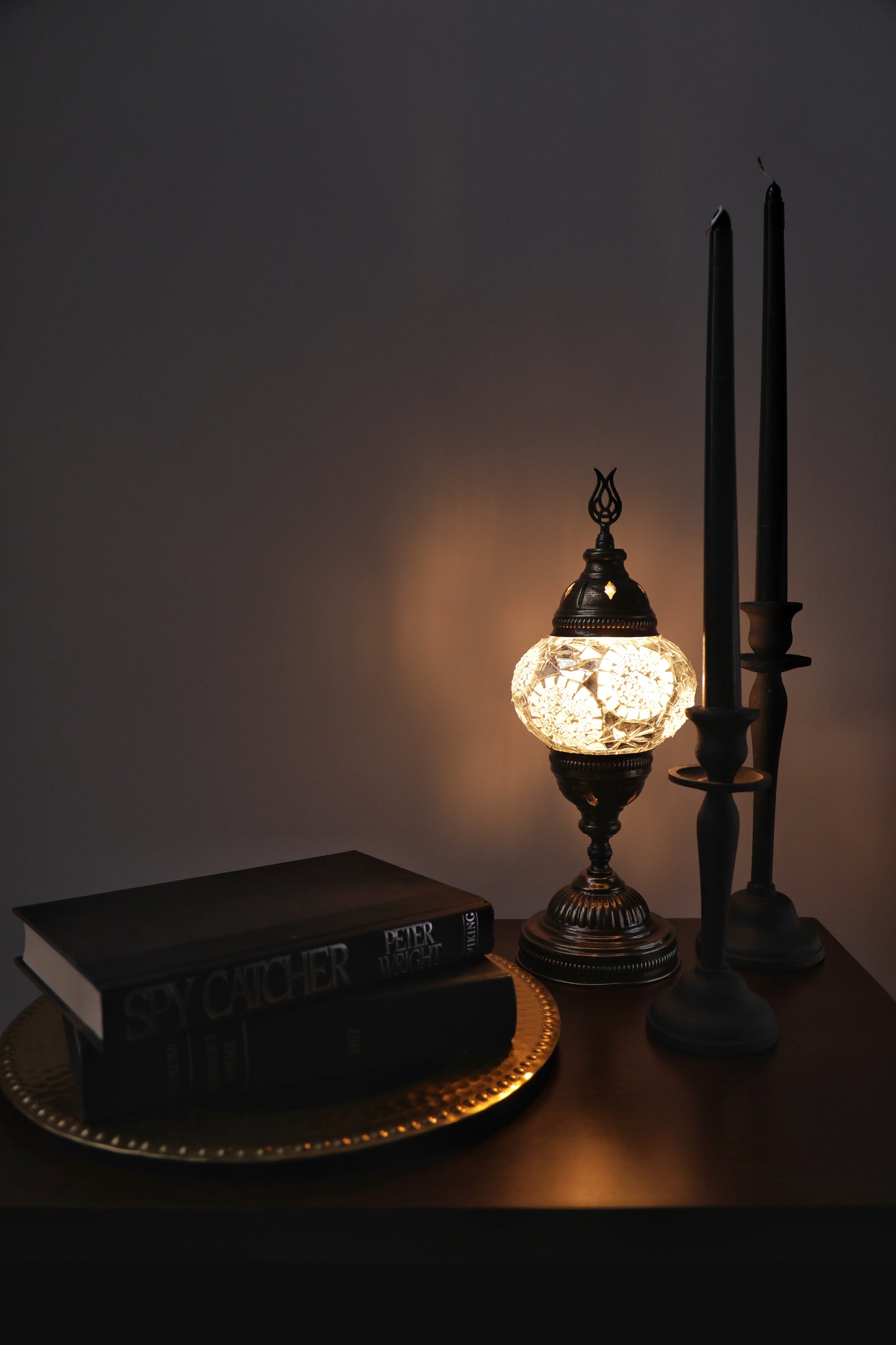 Turkish Lamp Mosaic Bedside Lamp Moroccan Separated Circles