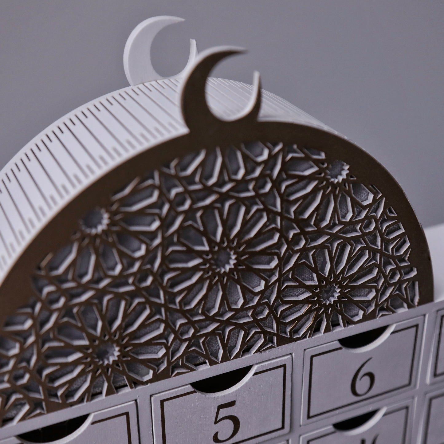 Ramadan Wooden Countdown Calendar - Mosque