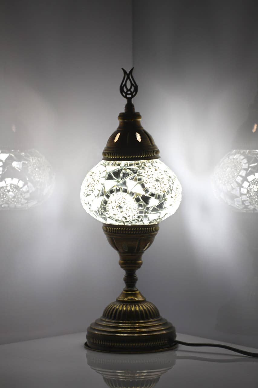 Turkish Lamp Mosaic Bedside Lamp Moroccan Separated Circles