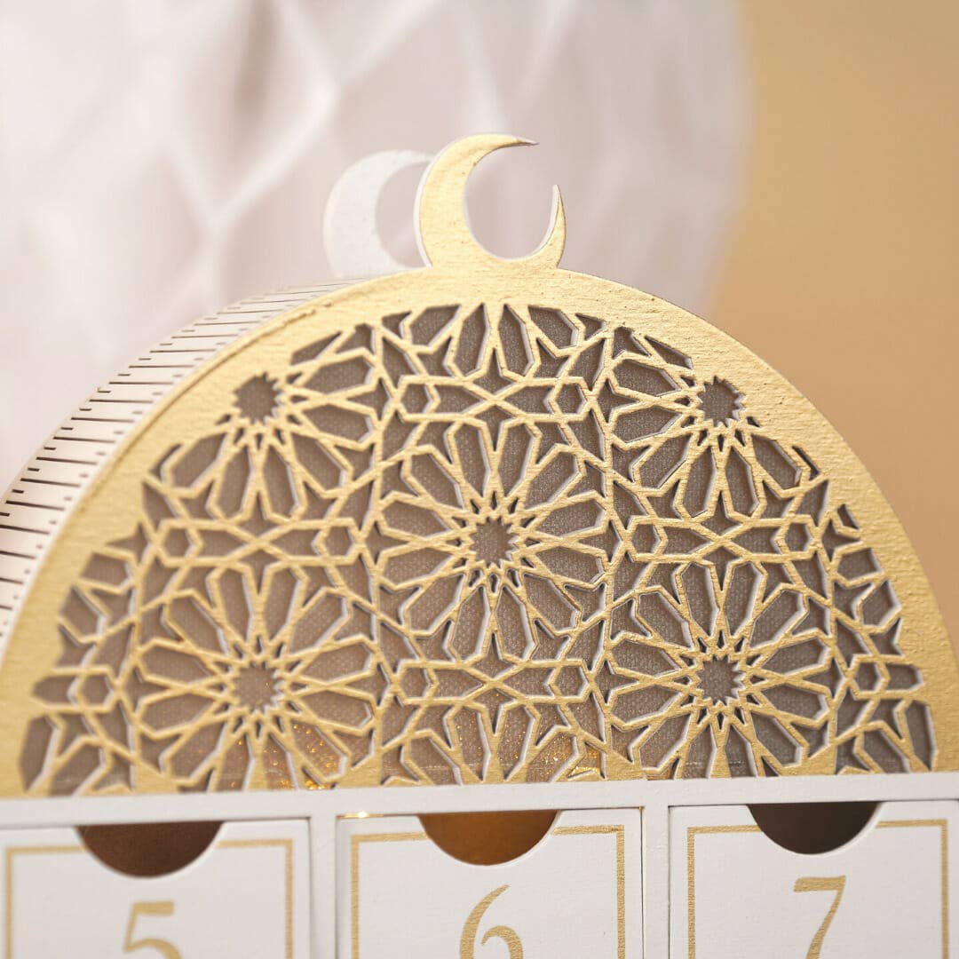 Ramadan Wooden Countdown Calendar - Mosque