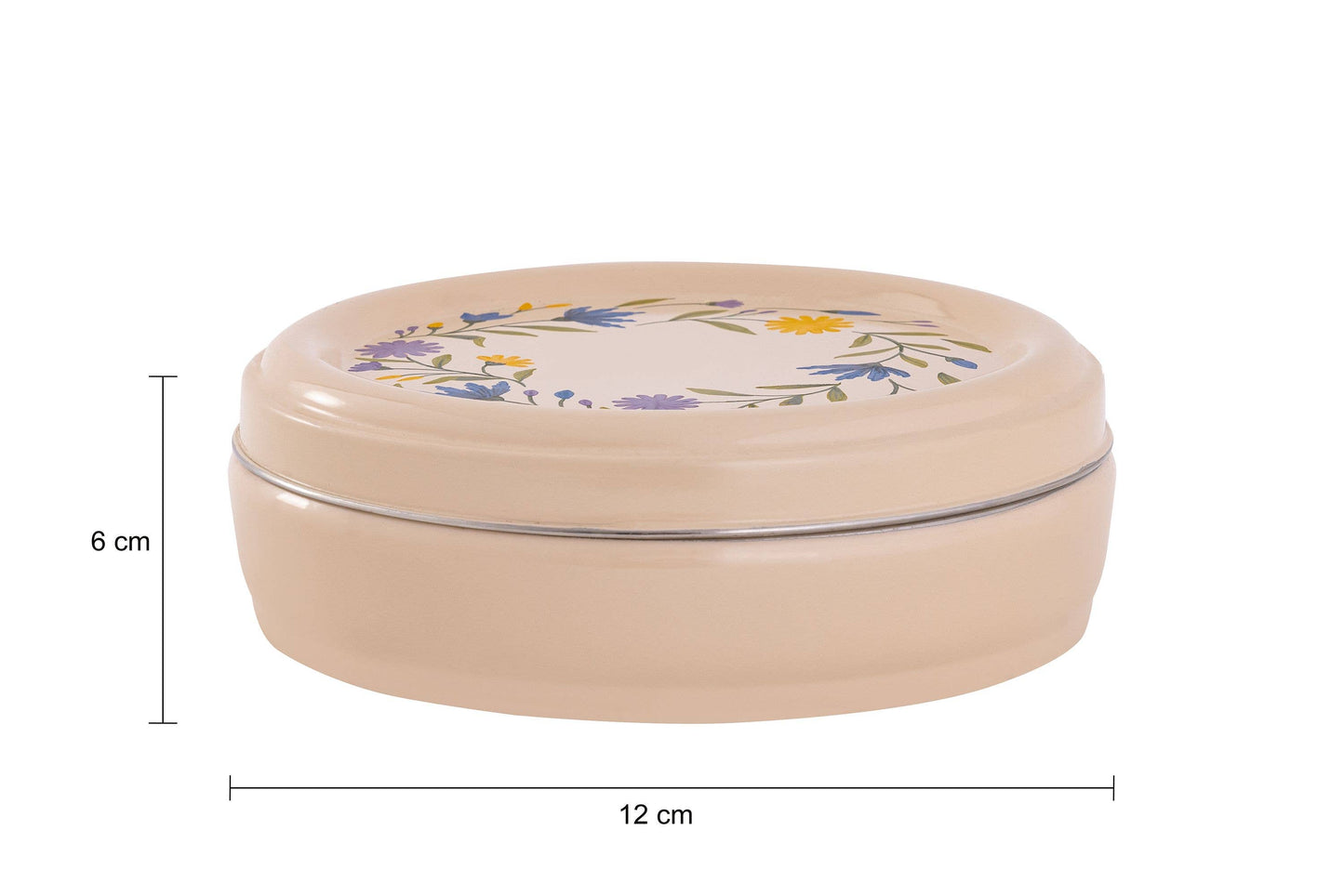 Floral Steel Spice Box